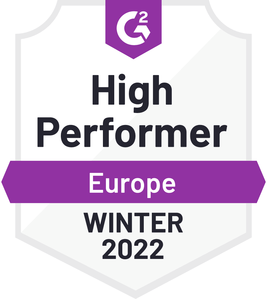 G2 High Performer Europe Winter 2022